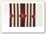 This is a quilt based on a "chief blanket" design; made by High Desert Concepts.
- Ellen